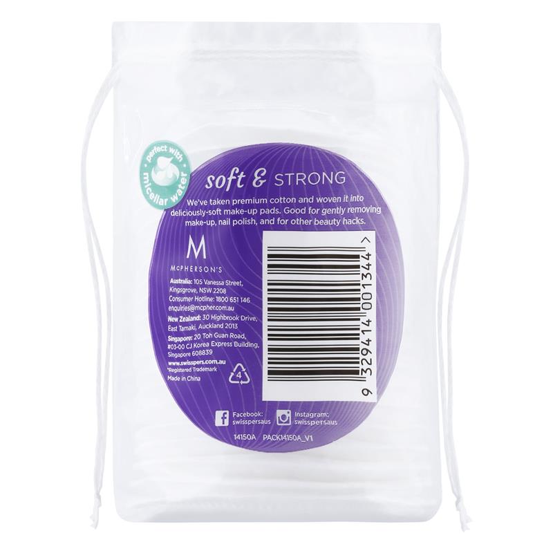 Swisspers Cotton Make Up Pads 20 Pack