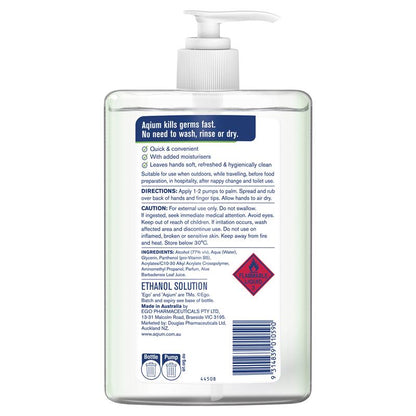 Aqium Antibacterial Hand Sanitiser (Aloe) 1L