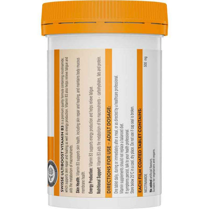 Swisse Ultiboost Vitamin B3 120 Tablets