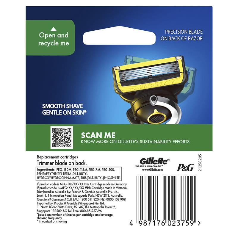 Gillette Fusion ProShield Razor Blades 8 Pack