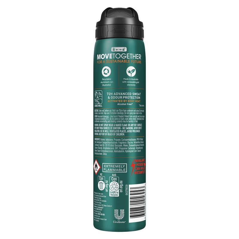 Rexona Men Advanced Antiperspirant Aerosol Workout 220ml