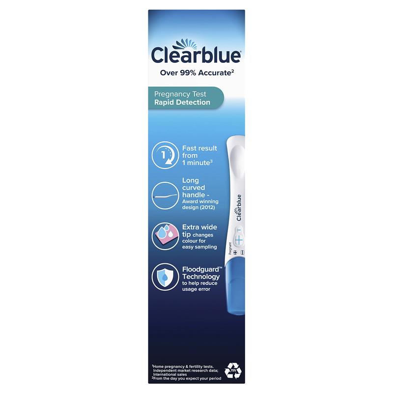 Clearblue Pregnancy Test Rapid Detection 1 Test