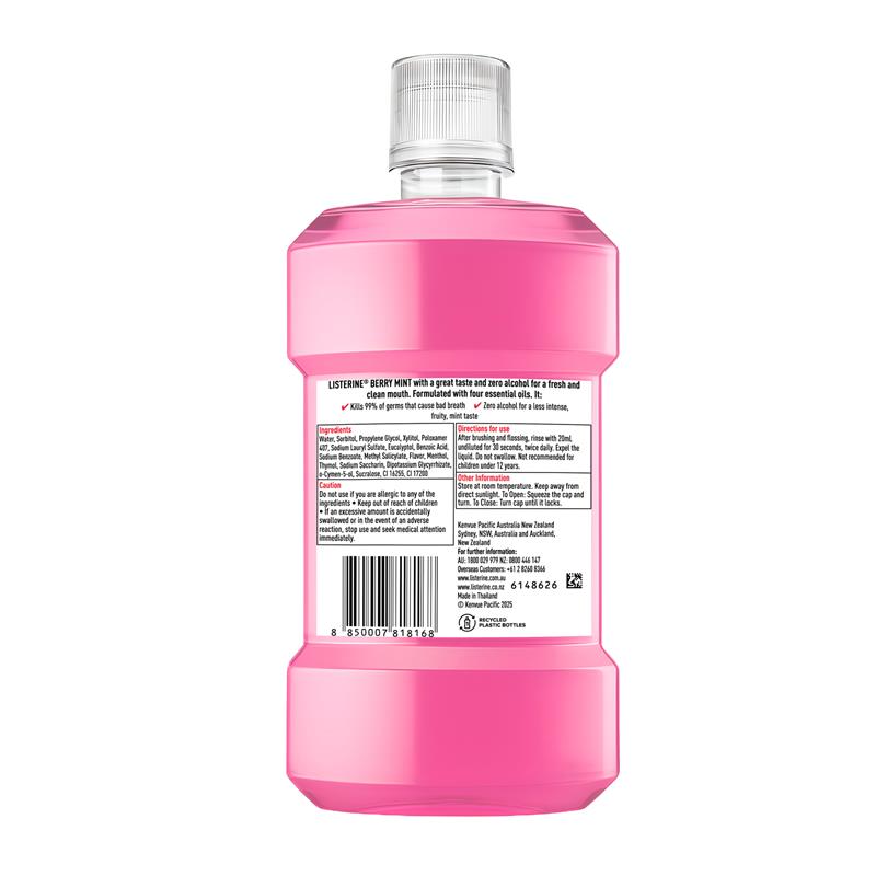 Listerine Mouthwash Berry Mint Limited Edition 500ml