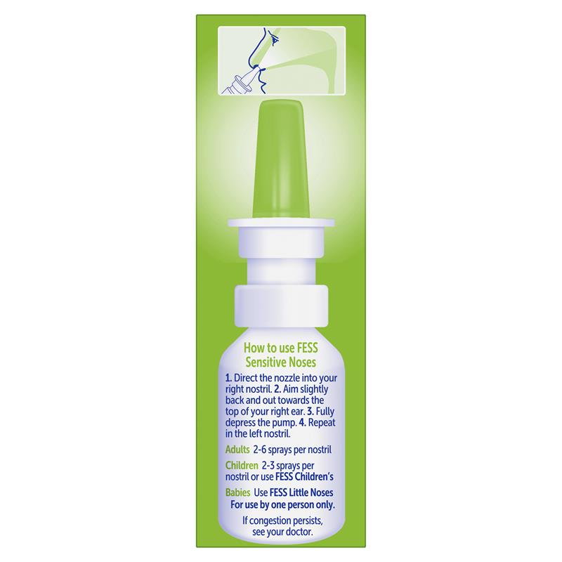 Fess Sensitive Noses Seawater Nasal Spray 30ml - GimmeNow