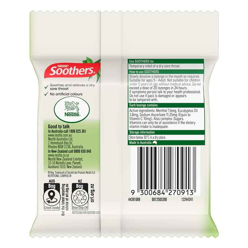 Soothers Eucalyptus & Menthol 3x10 Lozenge Multipack