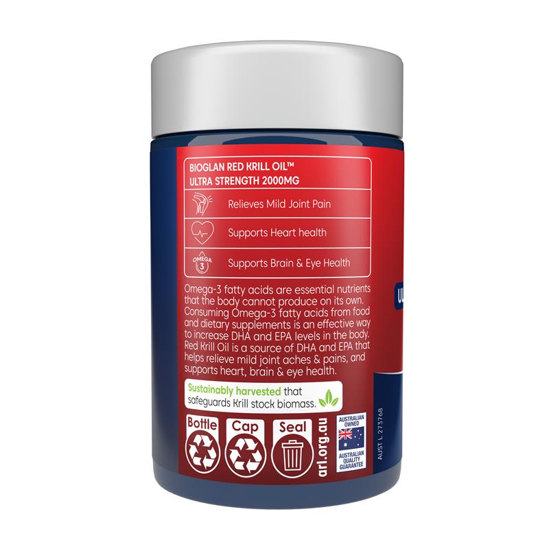 Bioglan Red Krill Oil 2000mg 30 Capsules