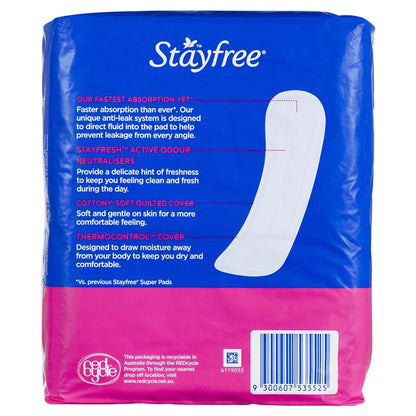 Stayfree Super Pads 18 Pack