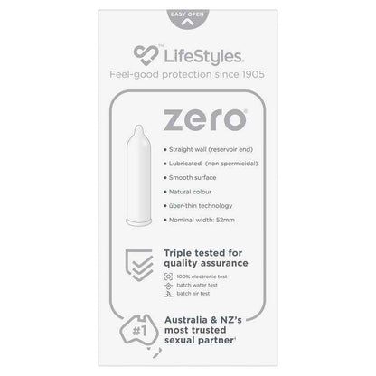 LifeStyles Zero Condoms 10 Pack