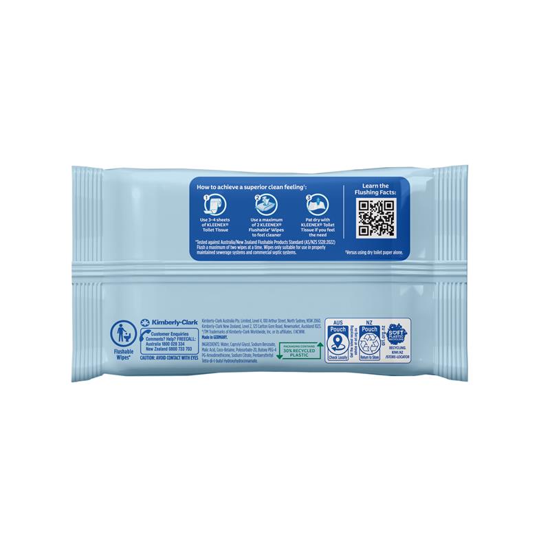 Kleenex Flushable Wipes Fragrance Free 36 Wipes