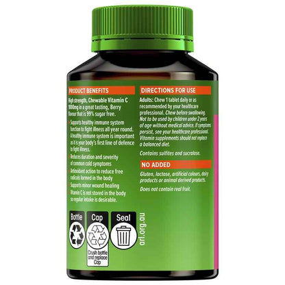 Chewable Vitamin C 1000mg Berry Flavour 60 Tablets