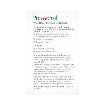 Promensil Vaginal Flora & Debloat Women’s Probiotic 30 Capsules