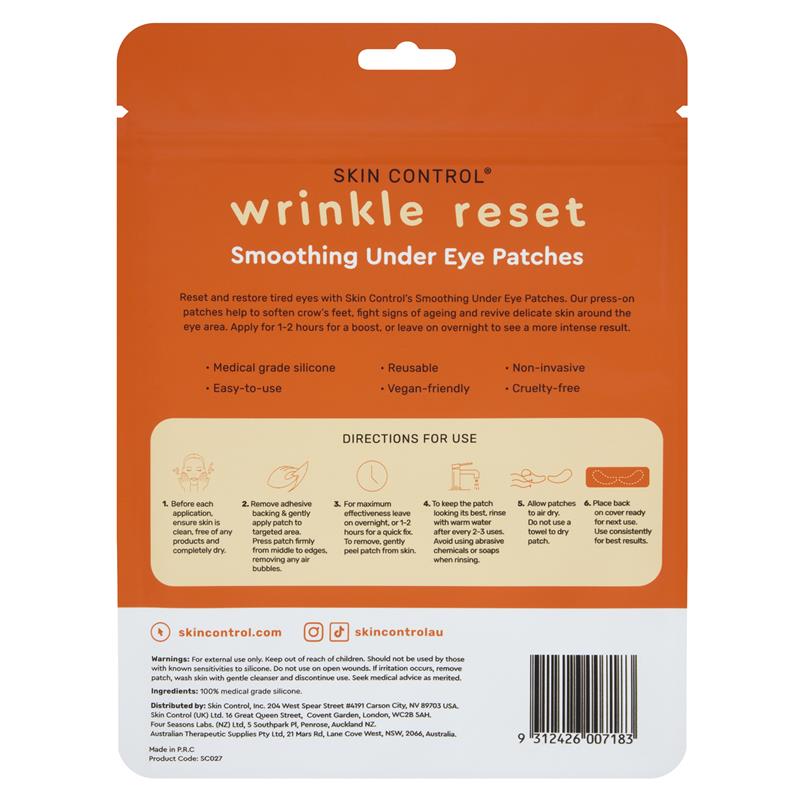 Skin Control Wrinkle Reset Smoothing Under Eye Patches 6 Pack