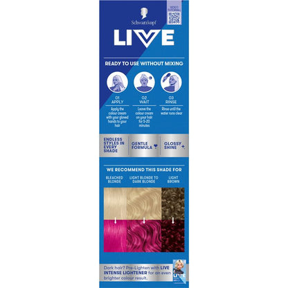 Schwarzkopf LIVE Colour Shocking Pink Semi Permanent 75ml