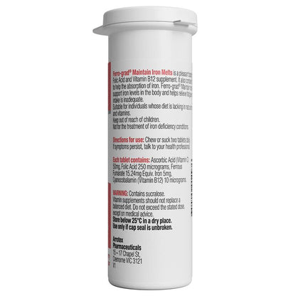 Ferro-Grad Iron Melts 50 Chewable Tablets