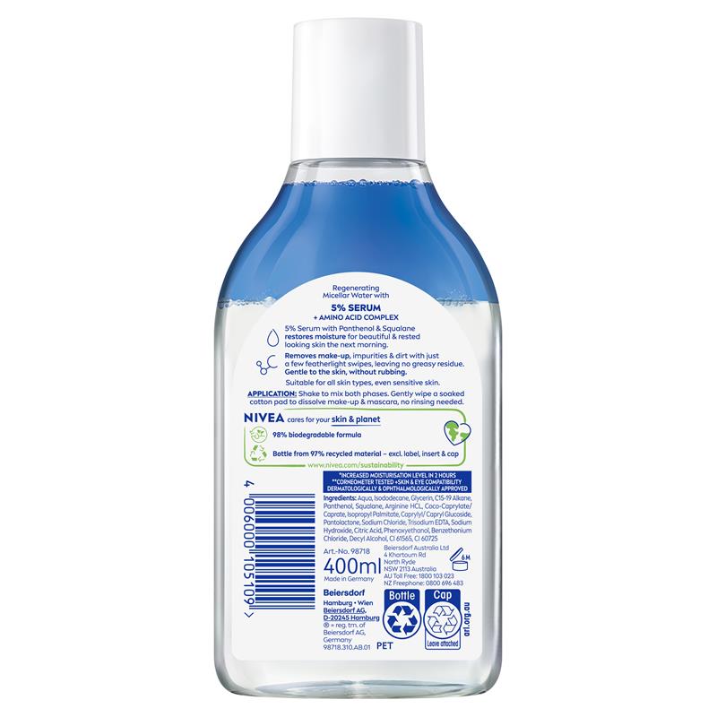 Nivea Micellar Water Regenerating 400ml
