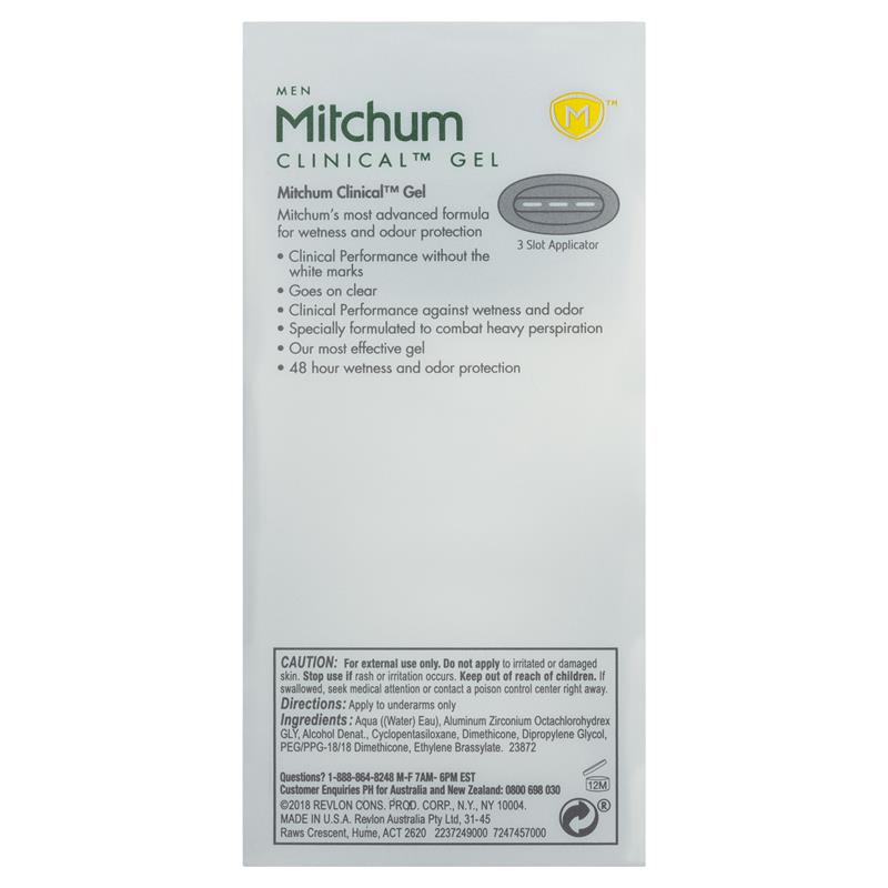 Mitchum for Men Clinical Deodorant Gel Cool Fresh 57g
