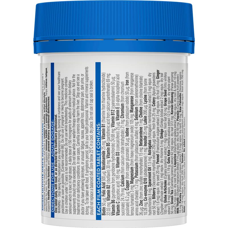 Swisse Mens Multivitamin 120 Tablets