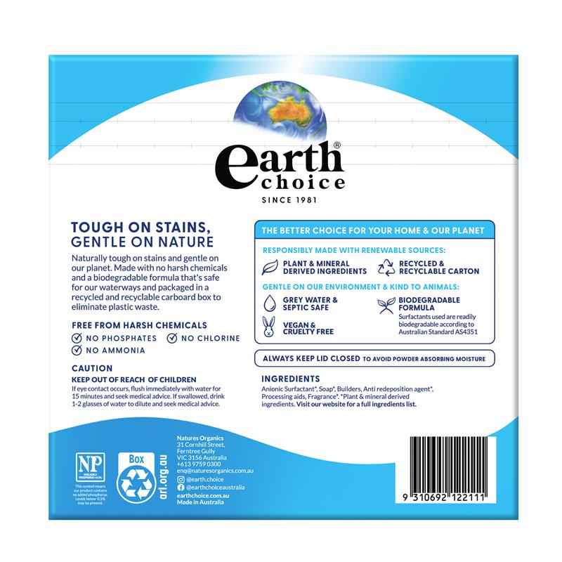 Earth Choice Laundry Powder Dual Format 1 kg
