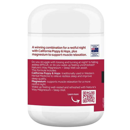 Natures Way Magnesium + Sleep Well 60 Tablets