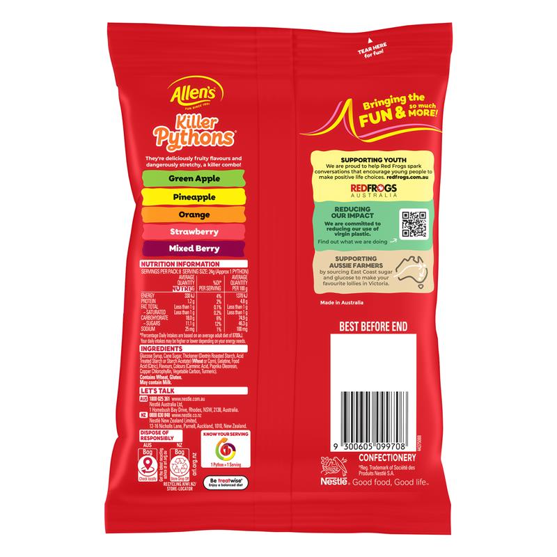 Fruity Snake Lollies - 192g