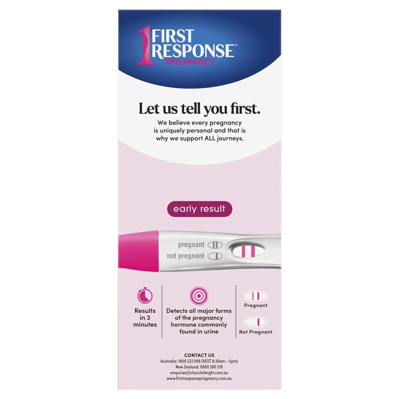 First Response Instream Pregnancy Test 1 Test