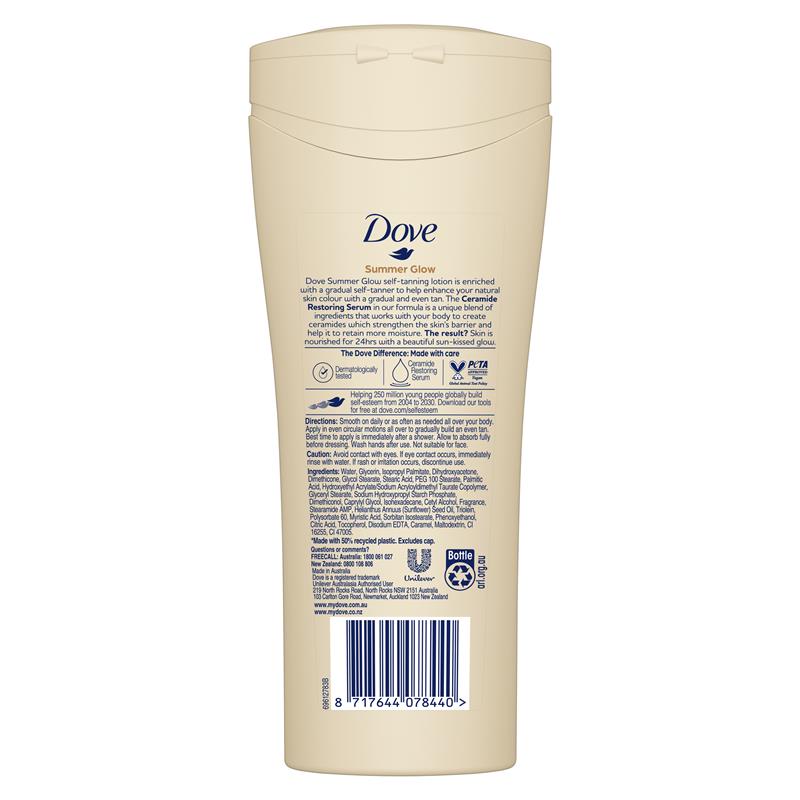 Dove Summer Glow Body Lotion Fair to Medium Skin 400ml