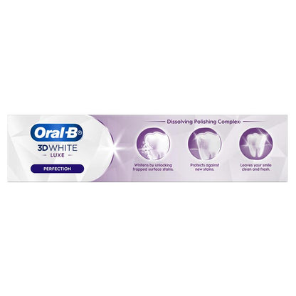 Oral B Teeth Whitening Toothpaste 3D White Luxe Perfection 95g