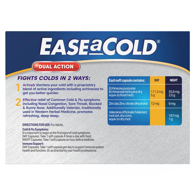 Ease a Cold Cold & Congestion Day & Night 30 Capsules