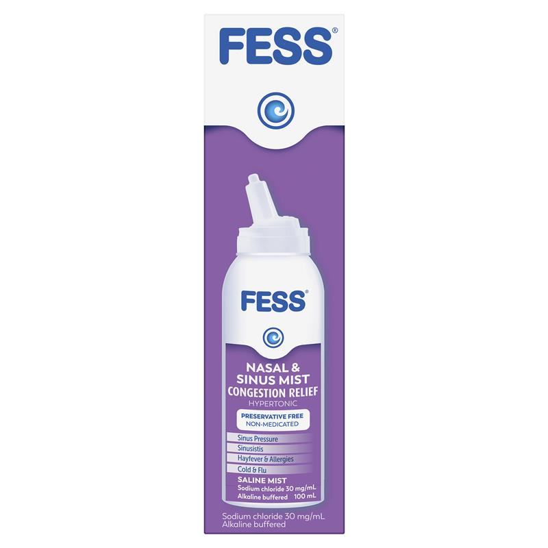 Fess Nasal & Sinus Saline Mist 100ml - GimmeNow