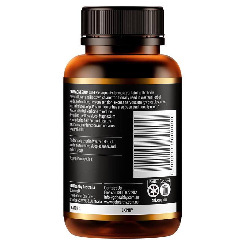 GO Healthy Magnesium Sleep 60 Vege Capsules