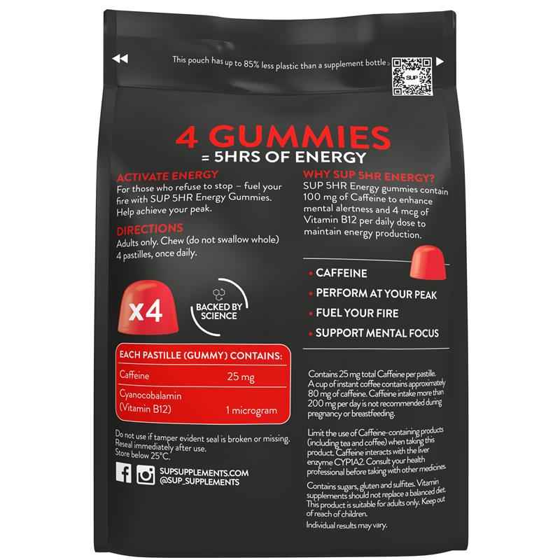 SUP 5HR Energy Gummies 40 Pastilles