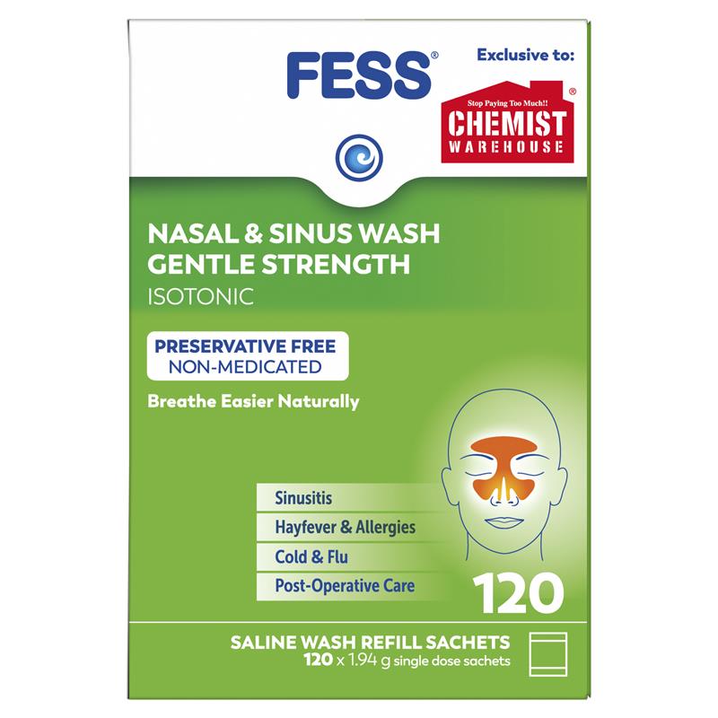 Fess Nasal & Sinus Wash 120 Sachets
