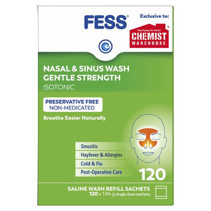 Fess Nasal & Sinus Wash 120 Sachets