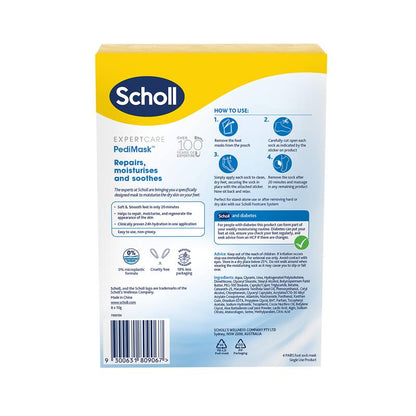 Scholl Dry Skin Macadamia Oil PediMask Multipack 4 Pairs