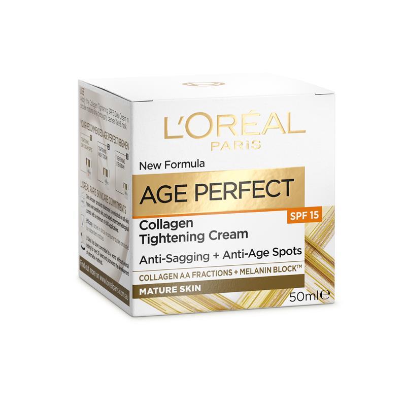 L'Oreal Paris Age Perfect Collagen Tightening Cream SPF 15 50ml - GimmeNow