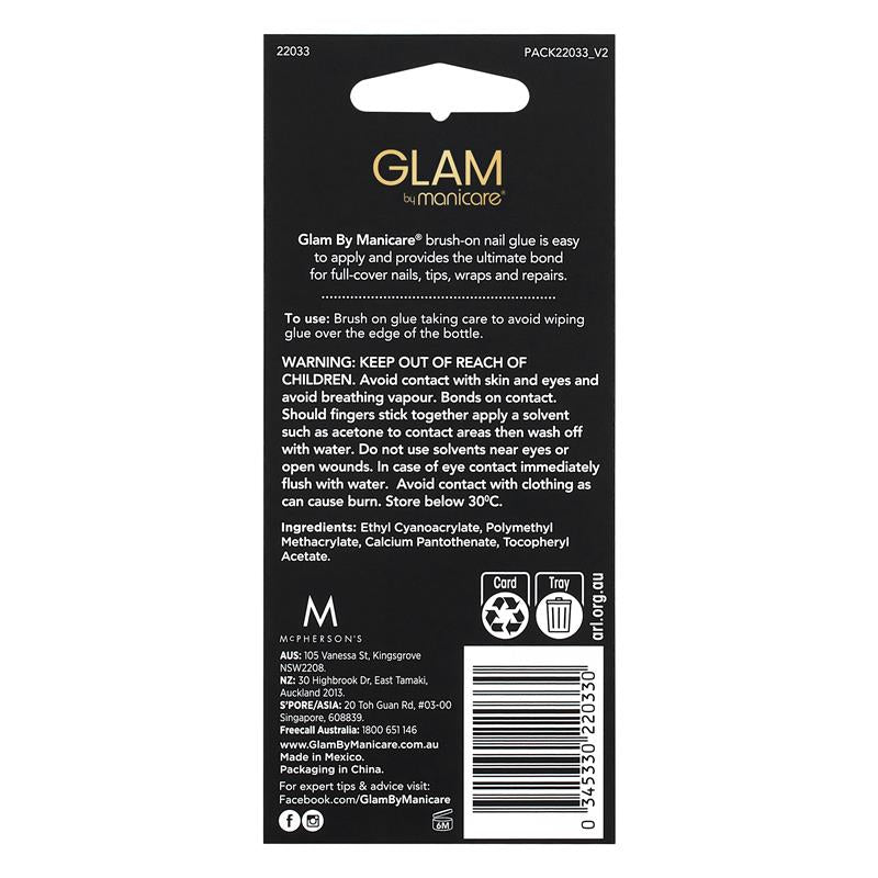 Glam By Manicare Brush On Nail Glue 4g