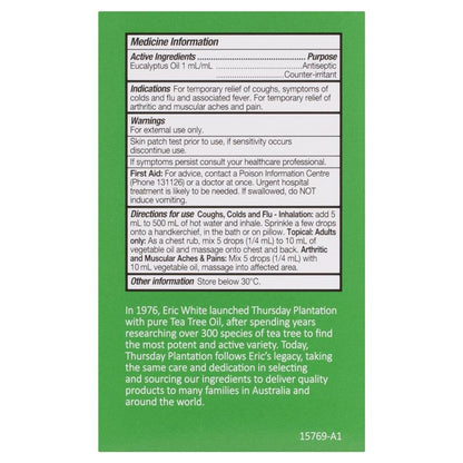 Thursday Plantation 100% Pure Eucalyptus Oil 50ml