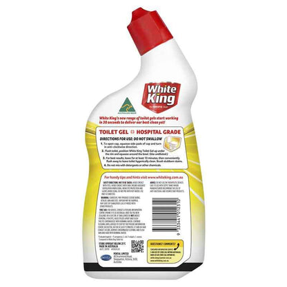 White King Toilet Gel With Stain Remover Lemon 700ml
