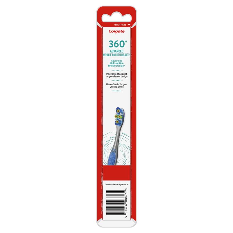 Colgate Toothbrush 360 Advanced Whole Mouth Health Medium
