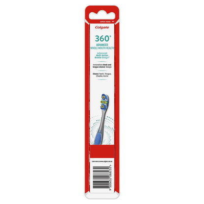 Colgate Toothbrush 360 Advanced Whole Mouth Health Medium
