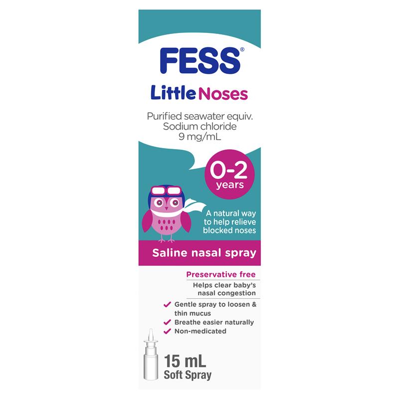 Fess Little Noses Saline Nose Spray Single 15ml - GimmeNow