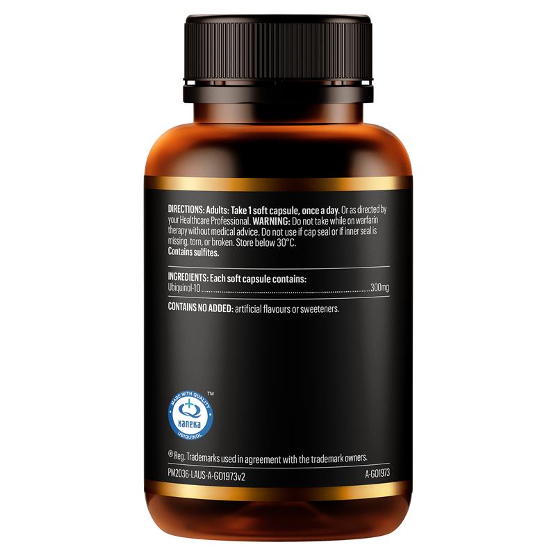 Go Healthy Ubiquinol 300mg Maximum 30 Soft Capsules Exclusive Size