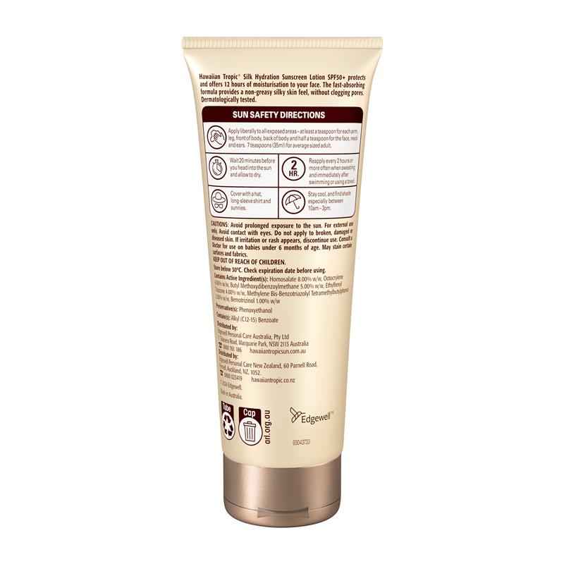 Hawaiian Tropic SPF 50+ Silk Hydration Face Fragrance Free 100ml