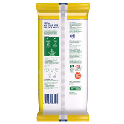 Dettol Multipurpose Wipes Lemon Burst 110 Pack