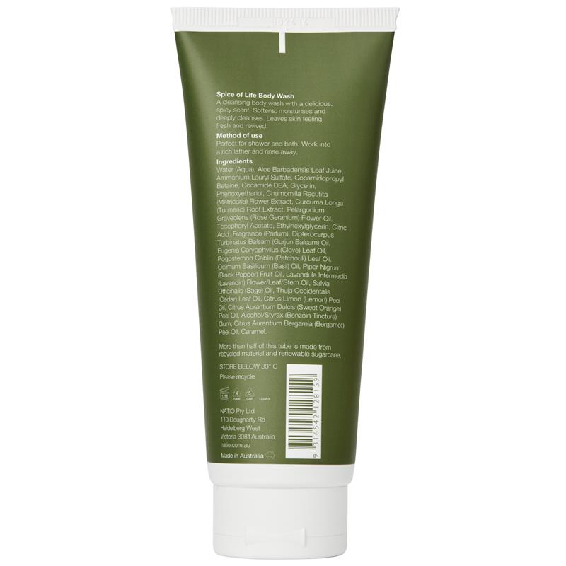 Natio for Men Spice of Life Body Wash 210ml