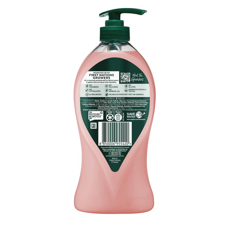 Palmolive Skin Food Body Wash Cream Quandong Peach 750ml
