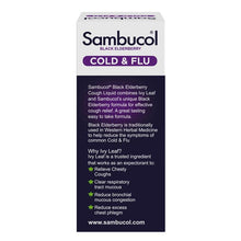 Sambucol Cold & Flu + Cough Liquid 250ml