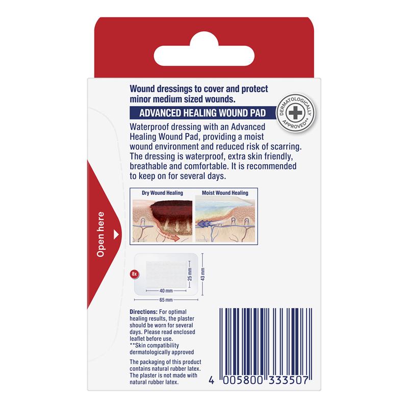 Elastoplast Waterproof Fast Healing Dressings 8 Pack
