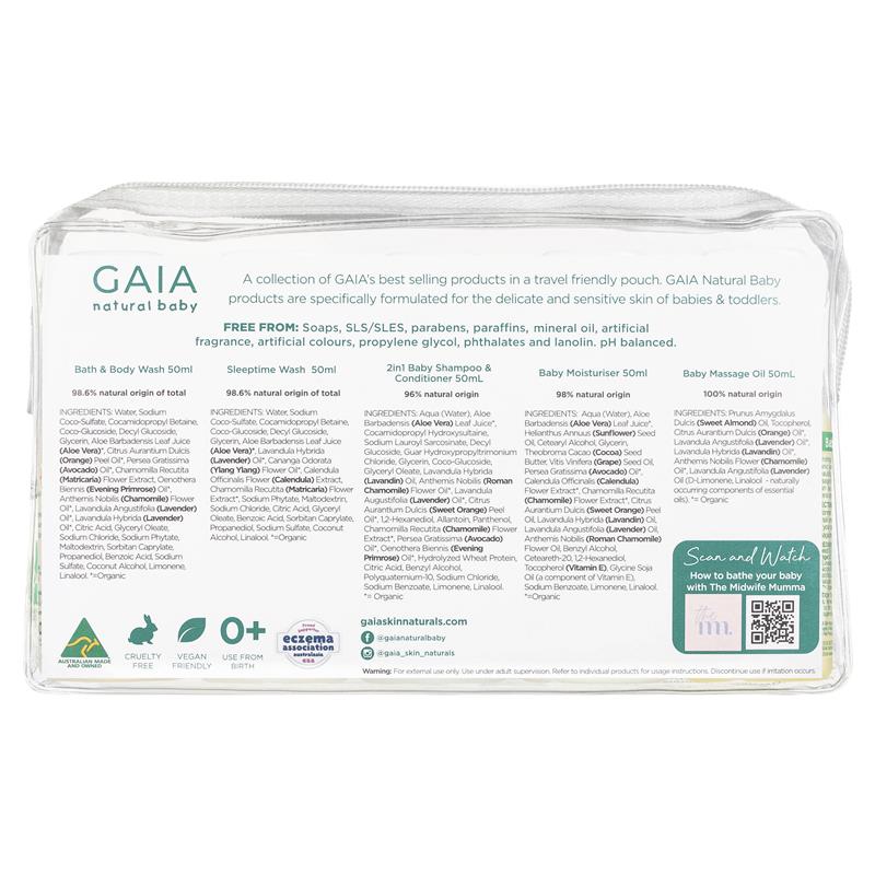 Gaia Natural Baby Starter Kit 5 x 50ml