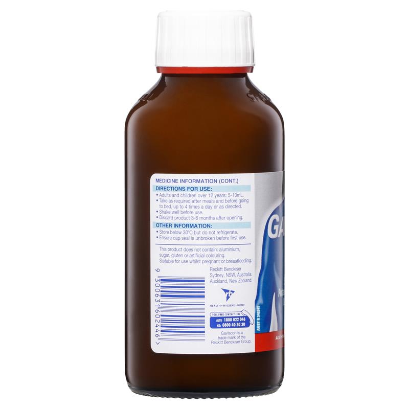 Gaviscon Extra Strength Heartburn And Indigestion Relief Peppermint Flavour 300ml